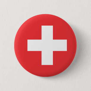 Flagge der Schweiz Button