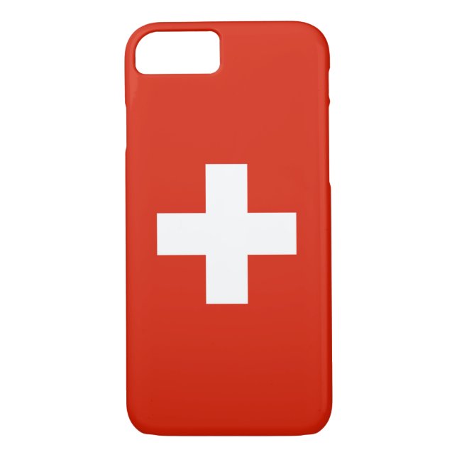 Flagge der Schweiz Case-Mate iPhone Hülle (Rückseite)