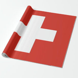 Flagge der Schweiz Geschenkpapier