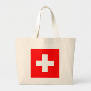 Flagge der Schweiz Jumbo Stoffbeutel