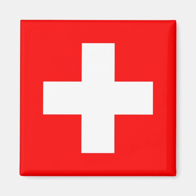 Flagge der Schweiz Magnet (Vorne)