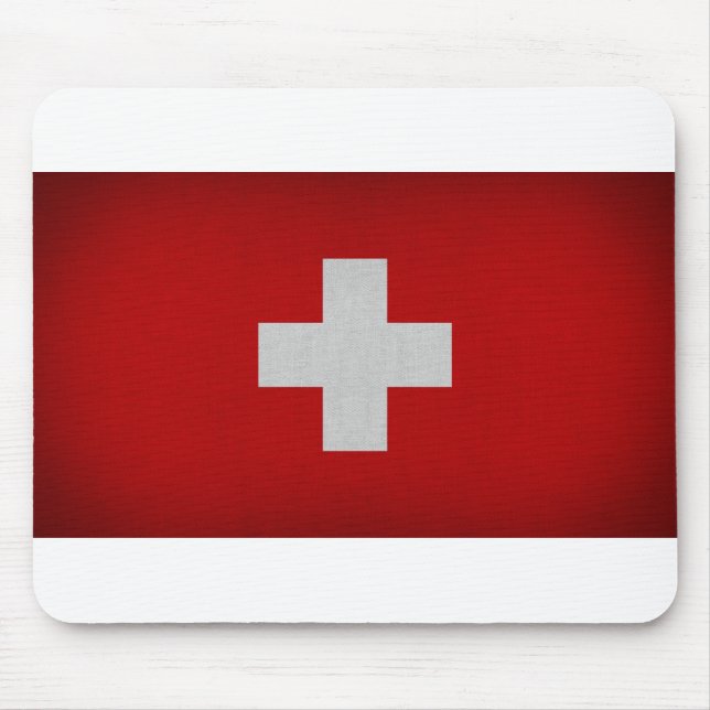 Flagge der Schweiz Mousepad (Vorne)
