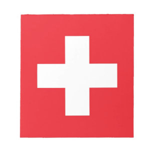 Flagge der Schweiz Notizblock