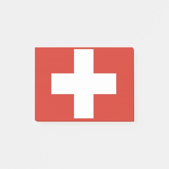 Flagge der Schweiz - Post-it®-Hinweise Post-it Klebezettel (Vorderseite)