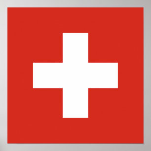 Flagge der Schweiz Poster