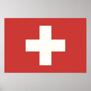 Flagge der Schweiz Poster