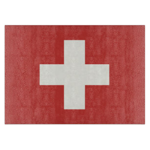 Flagge der Schweiz Schneidebrett