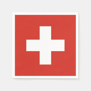 Flagge der Schweiz Serviette