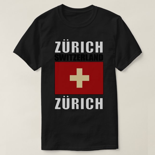 Flagge der Schweiz T-Shirt (Design vorne)