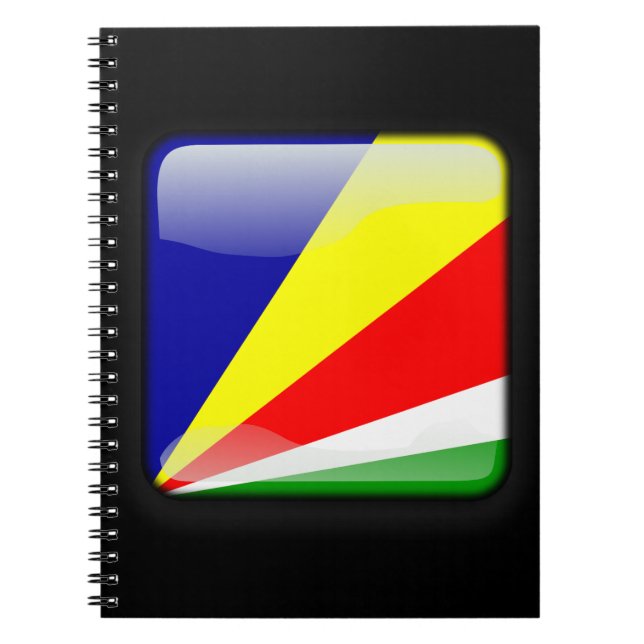 Flagge der Seychellen Notizblock (Vorderseite)