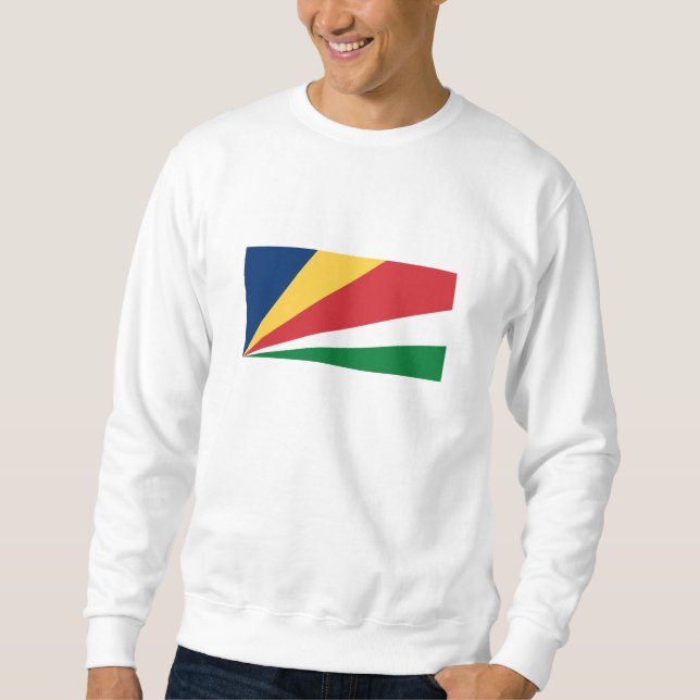 Flagge der Seychellen Sweatshirt (Vorderseite)