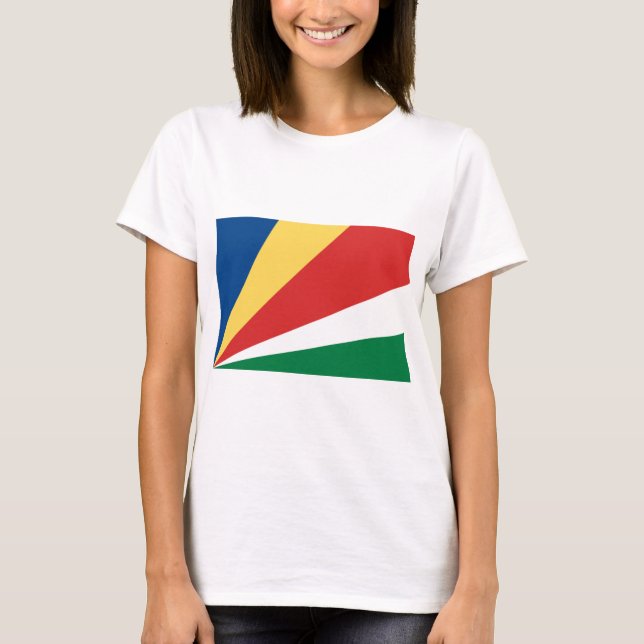 Flagge der Seychellen T-Shirt (Vorderseite)