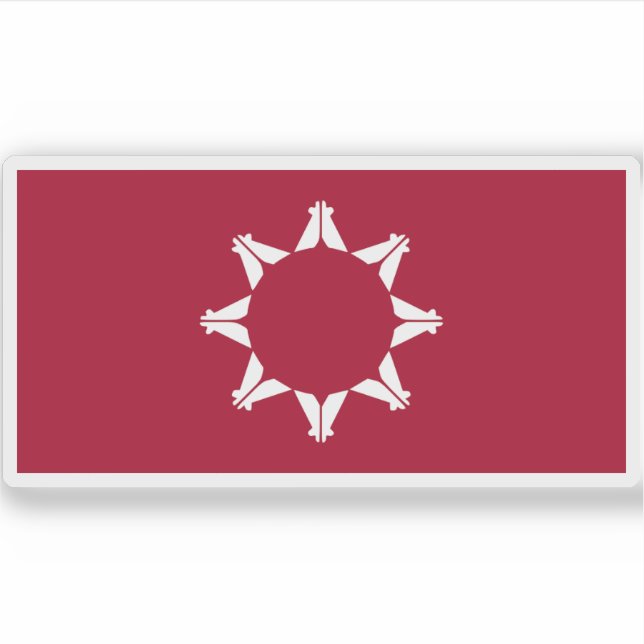 Flagge der sioux-amerikanischen Ureinwohner, USA Aufkleber (Vorderseite)