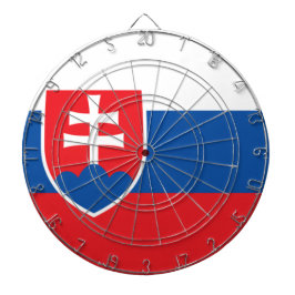 Flagge der Slowakei Dartscheibe