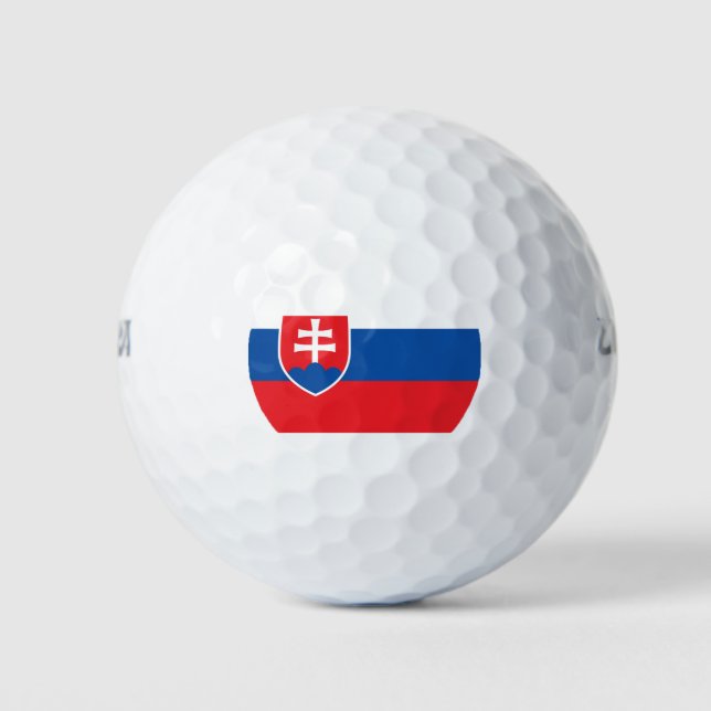 Flagge der Slowakei Golfball (Vorderseite)