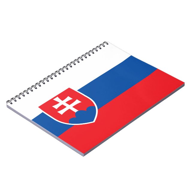 Flagge der Slowakei Notizblock (Linke Seite)