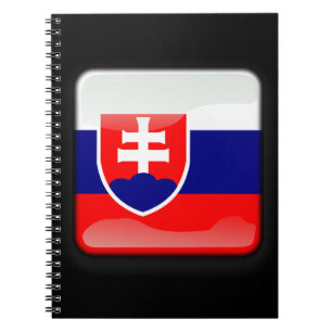 Flagge der Slowakei Notizblock