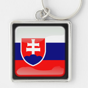 Flagge der Slowakei Schlüsselanhänger