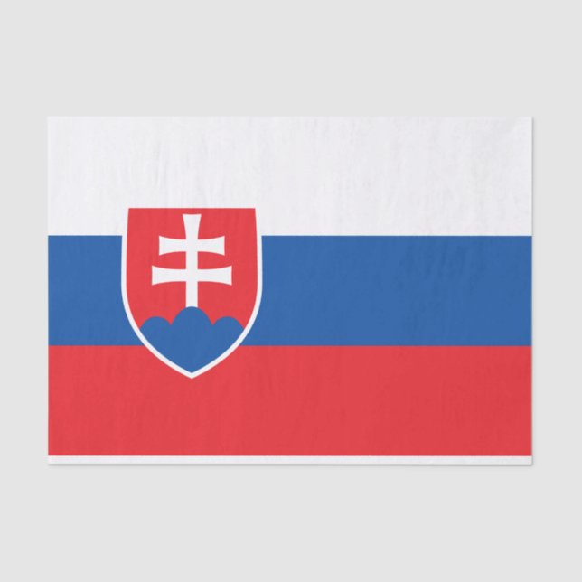 Flagge der Slowakei Seidenpapier (Vorderseite)