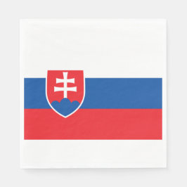Flagge der Slowakei Serviette