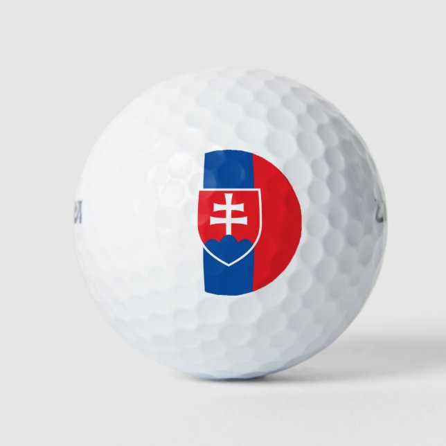 Flagge der Slowakei (vertikale Variante) Golfball (Vorderseite)
