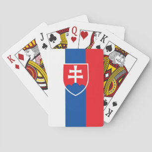 Flagge der Slowakei (vertikale Variante) Spielkarten