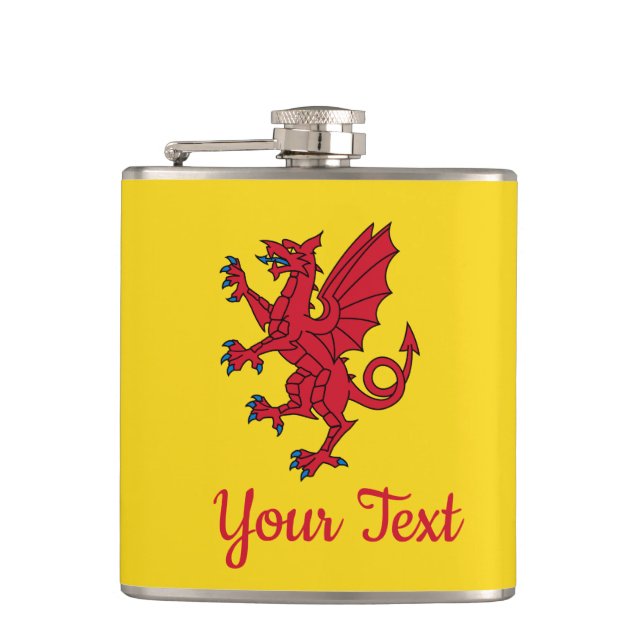 Flagge der Somerset Hip Flask Flachmann (Vorderseite)