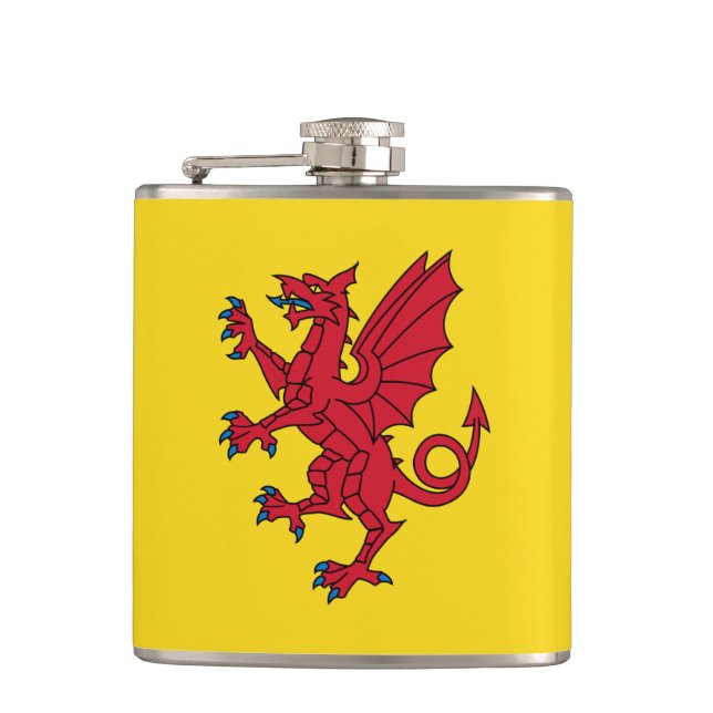 Flagge der Somerset Hip Flask Flachmann (Vorderseite)