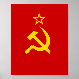 Flagge der Sowjetunion Poster