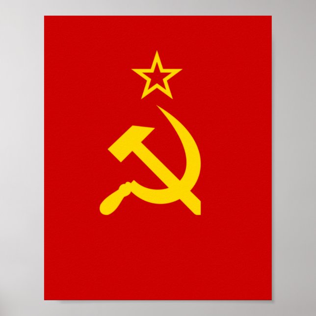 Flagge der Sowjetunion Poster (Vorne)