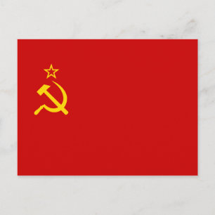 Flagge der Sowjetunion Postkarte