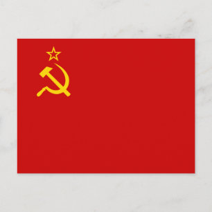 Flagge der Sowjetunion Postkarte