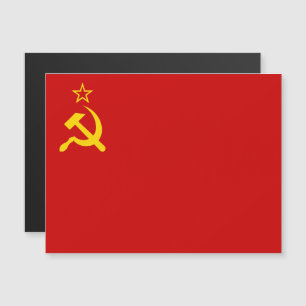 Flagge der Sowjetunion, UdSSR, CCCP, Kommunismus, Magneteinladung