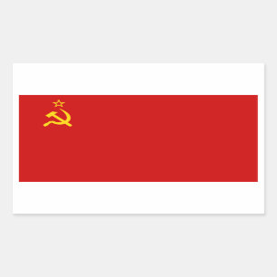 Flagge der Sowjetunions /USSR/CCCP Rechteckiger Aufkleber