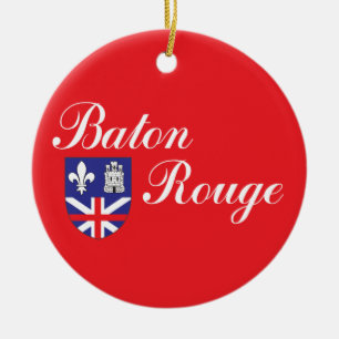 Flagge der Stadt Baton Rouge Keramikornament