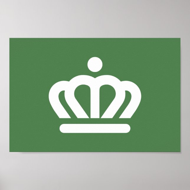 Flagge der Stadt Charlotte Poster (Vorne)