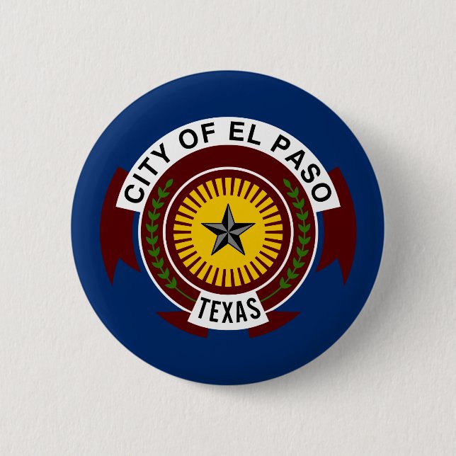 Flagge der Stadt El Paso, Schaltfläche "Texas Pinb Button (Vorderseite)