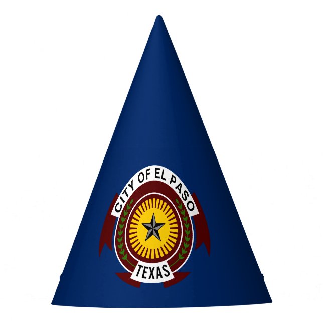 Flagge der Stadt El Paso, Texas Partyhut (Vorderseite)