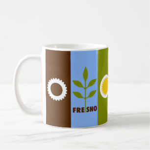 Flagge der Stadt Fresno, Kalifornien Kaffeetasse