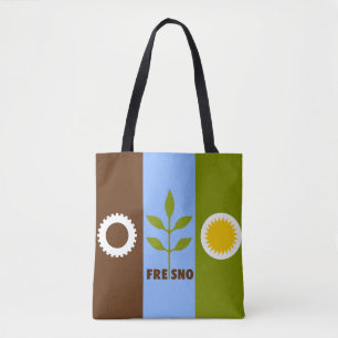 Flagge der Stadt Fresno, Kalifornien Tote Tag