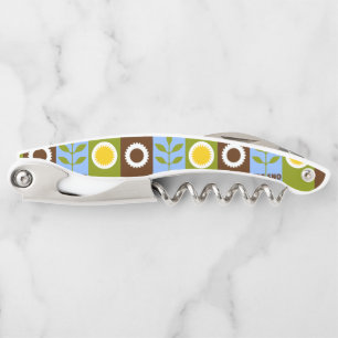 Flagge der Stadt Fresno-Waiter-Korkenzieher Kellnermesser