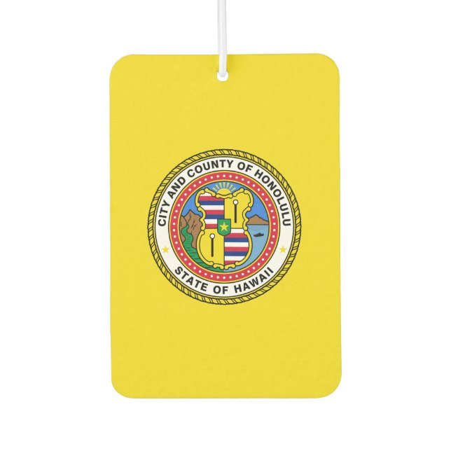 Flagge der Stadt Honolulu, Hawaii Golf Hat Clip Autolufterfrischer (Vorderseite)