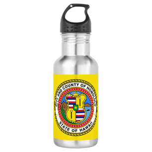 Flagge der Stadt Honolulu, Hawaii Stainless Steel Edelstahlflasche