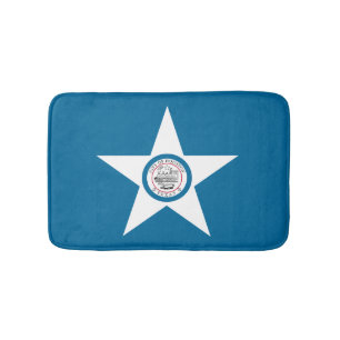 Flagge der Stadt Houston, Texas Bath Mat Badematte