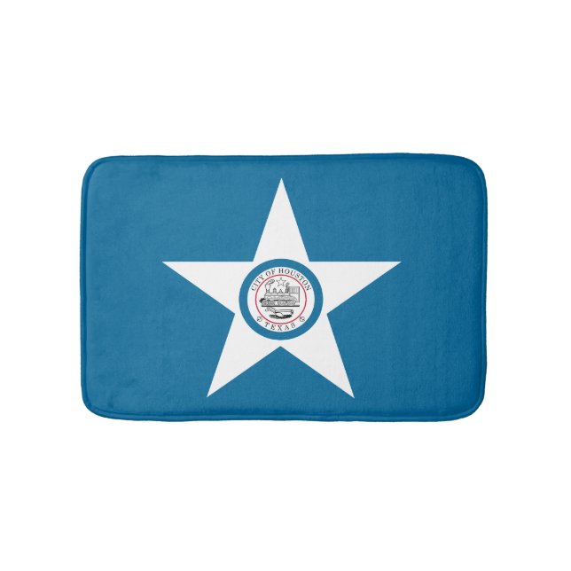 Flagge der Stadt Houston, Texas Bath Mat Badematte (Vorderseite)