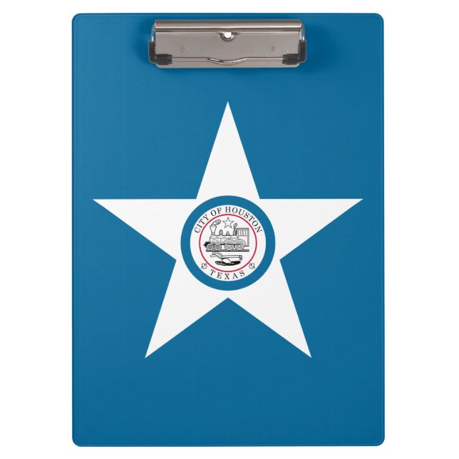 Flagge der Stadt Houston, Texas Clipboard Klemmbrett (Vorderseite)