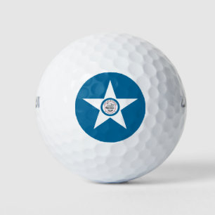 Flagge der Stadt Houston, Texas Golf Balls Golfball