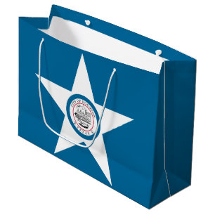 Flagge der Stadt Houston, Texas Große Geschenktasc Große Geschenktüte