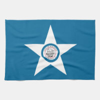 Flagge der Stadt Houston, Texas Küchentuch