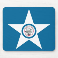 Flagge der Stadt Houston, Texas Mouse Pad